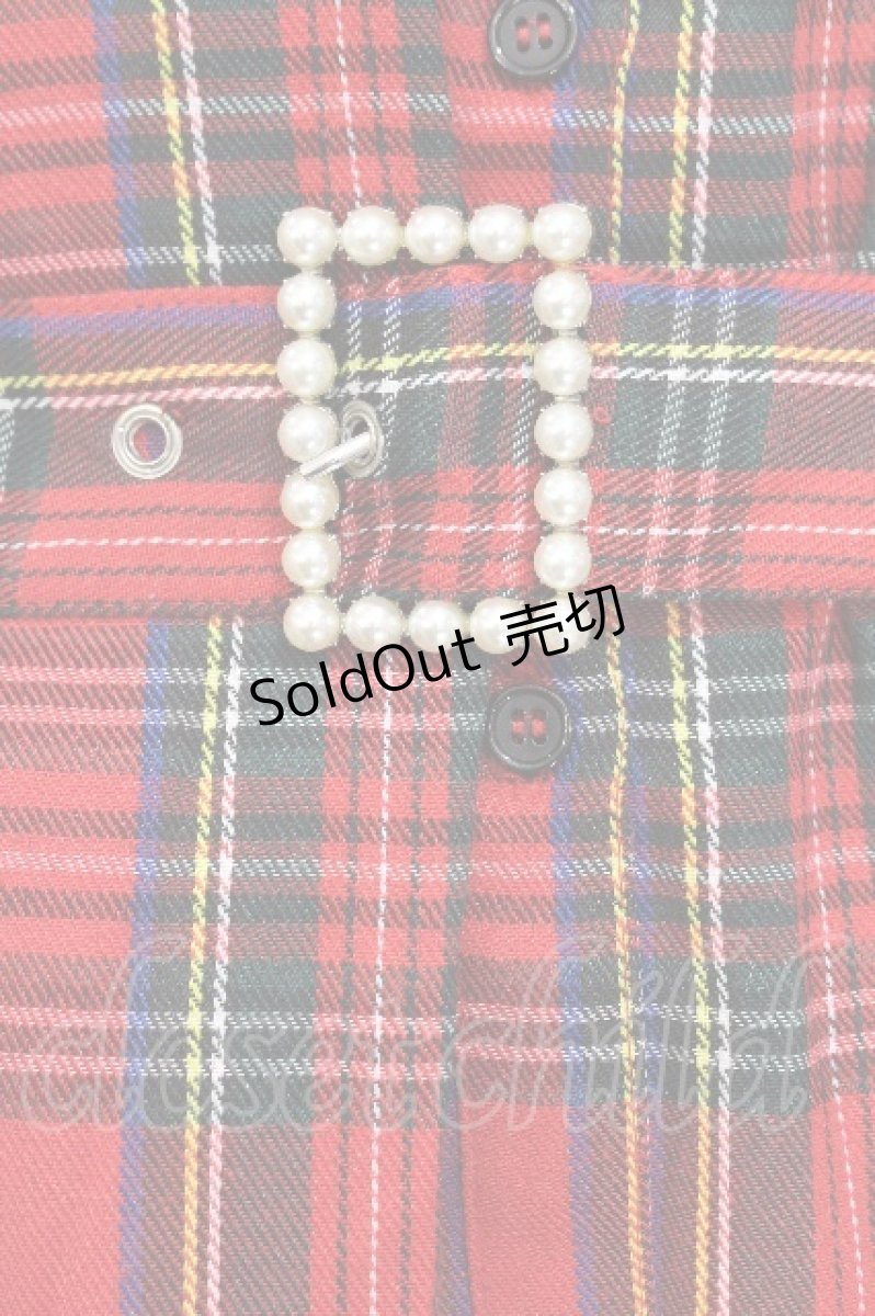 画像5: Ank Rouge / ドッキングシャツワンピース  赤 S-26-06-18-031-CA-BL-HR-ZS (5)