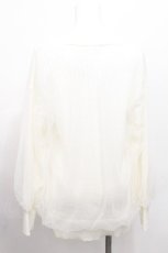 画像2: axes femme / チュール重ねニットカーデ  白 S-26-06-18-004-AX-TO-AS-ZS (2)