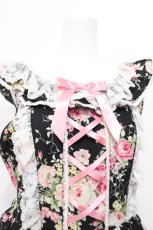 画像4: Angelic Pretty / Sweet Roseジャンパースカート  黒 S-26-06-18-033-AP-OP-HR-ZS (4)