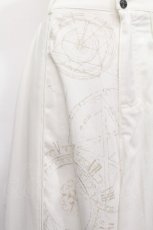 画像4: Ozz conte / 魔法陣ptサルエルパンツ  白 S-26-06-18-040-OO-PA-AS-ZS (4)