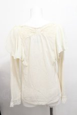 画像2: axes femme / ラッフル袖デザインプルオーバー  アイボリー S-26-06-18-005-AX-TO-HR-ZS (2)