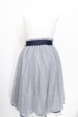 画像2: axes femme POETIQUE / パール付リボンチュールスカート  サックス S-26-06-18-048-AX-SK-AS-ZS (2)