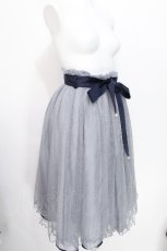 画像3: axes femme POETIQUE / パール付リボンチュールスカート  サックス S-26-06-18-048-AX-SK-AS-ZS (3)