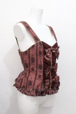 画像3: metamorphose / ロイヤルオーナメントビスチェ  ボルドー S-26-06-18-001-ME-TO-AS-ZS (3)