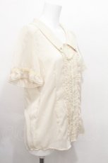 画像3: axes femme / フレア袖フリルブラウス  キナリ S-26-06-18-008-AX-TO-HR-ZS (3)