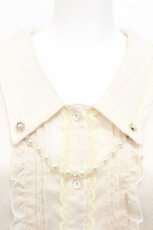画像4: axes femme / フレア袖フリルブラウス  キナリ S-26-06-18-008-AX-TO-HR-ZS (4)