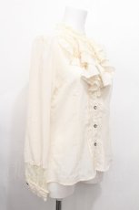 画像3: axes femme / ラッフル使いフリルブラウス  オフ S-26-06-18-009-AX-BL-HR-ZS (3)