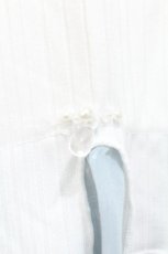 画像4: axes femme / 楊柳シフォン袖メロープルオーバー  白 S-26-06-18-002-AX-TO-AS-ZS (4)