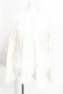 DimMoire / 荊棘リボンタイブラウス M 白 S-26-06-18-003-PU-OP-HR-ZS