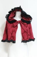 画像1: ATELIER PIERROT / 薔薇色の憤怒 ケープ  レッド S-26-06-19-037-EL-JA-HR-ZS (1)