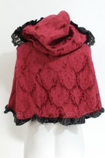 画像2: ATELIER PIERROT / 薔薇色の憤怒 ケープ  レッド S-26-06-19-037-EL-JA-HR-ZS (2)