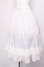 画像3: axes femme kawaii / ミディフリルペチスカート  白 S-26-06-19-054-AX-SK-AS-ZS (3)