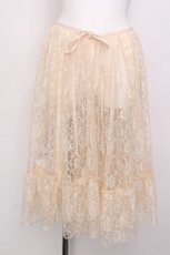 画像1: axes femme kawaii / レースドロストオーバースカート  オフ S-26-06-19-055-AX-SK-AS-ZS (1)