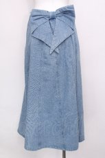 画像2: axes femme / バックリボンデニムスカート  サックス S-26-06-19-059-AX-SK-AS-ZS (2)