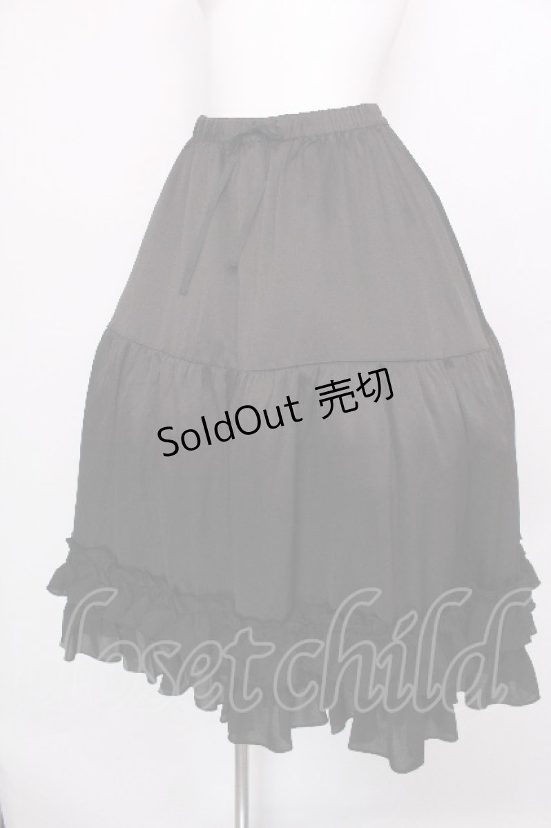画像3: axes femme kawaii / ミディフリルペチスカート  黒 S-26-06-19-061-AX-SK-AS-ZS (3)