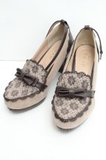 画像1: axes femme / レースパンプス M ブラウン S-26-06-19-011-AX-SK-HR-ZS (1)