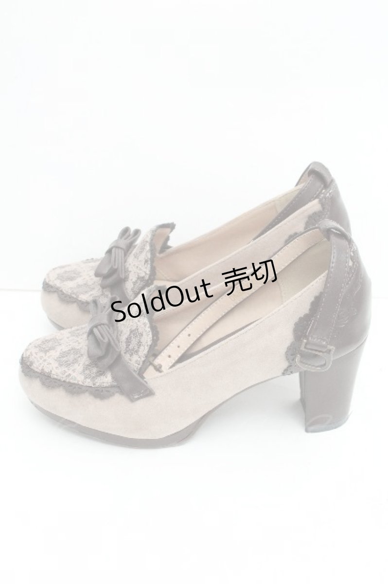 画像2: axes femme / レースパンプス M ブラウン S-26-06-19-011-AX-SK-HR-ZS (2)