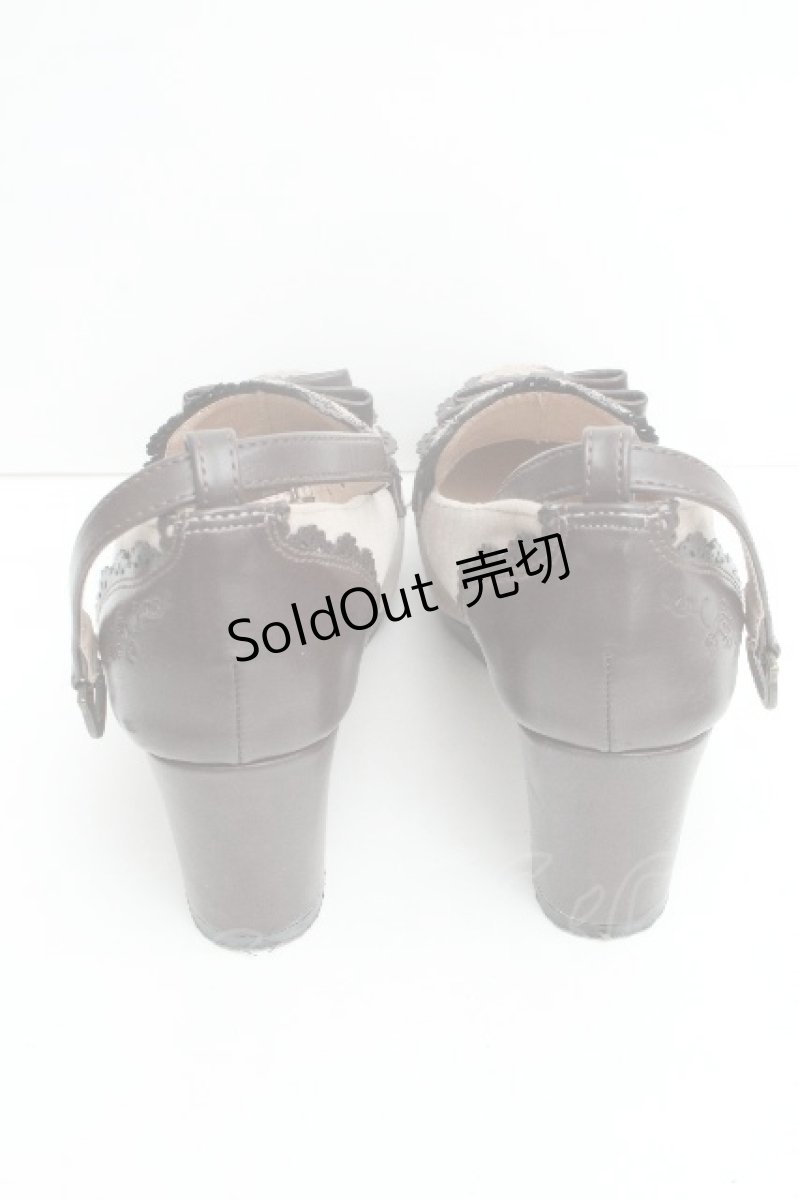 画像3: axes femme / レースパンプス M ブラウン S-26-06-19-011-AX-SK-HR-ZS (3)