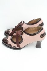 画像2: axes femme / 配色カット甲あきパンプス M ピンクベージュ S-26-06-19-012-AX-SH-HR-ZS (2)