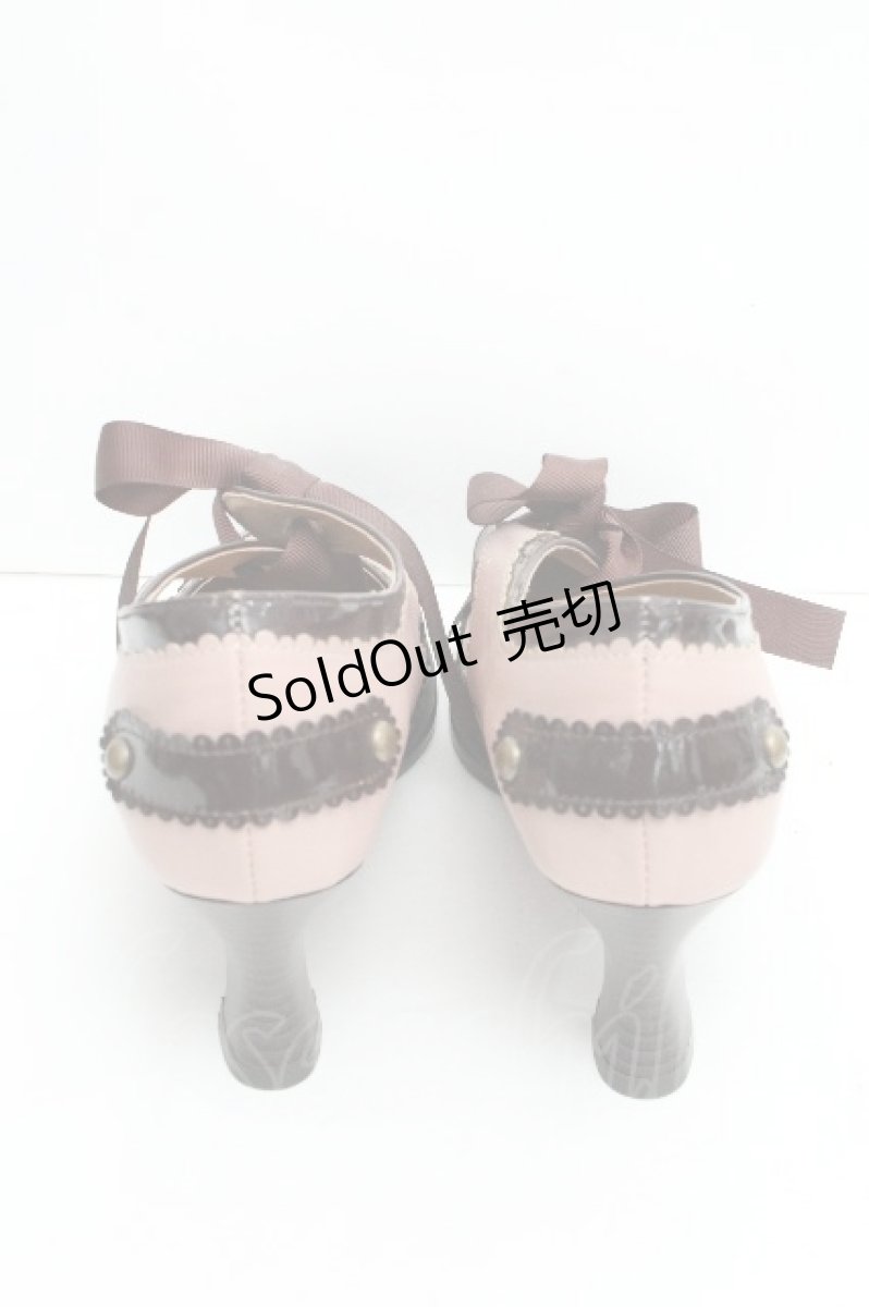 画像3: axes femme / 配色カット甲あきパンプス M ピンクベージュ S-26-06-19-012-AX-SH-HR-ZS (3)