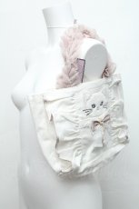 画像1: Rojita / RibbonCat ミニトートバッグ  白 S-26-06-19-013-LO-BG-HR-ZS (1)