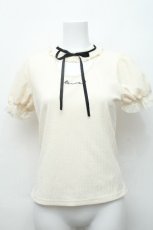 画像1: axes femme POETIQUE / 刺繍デコルテ開きプルオーバー  キナリ S-26-06-19-024-AX-TO-HR-ZS (1)