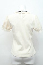 画像2: axes femme POETIQUE / 刺繍デコルテ開きプルオーバー  キナリ S-26-06-19-024-AX-TO-HR-ZS (2)