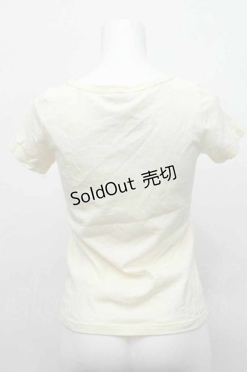 画像2: MILK / MILKロゴTee  ミルク×ホワイト S-26-06-19-025-ML-TS-HR-ZS (2)