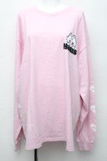 画像1: Hauls / 刺繍Tシャツ  ピンク S-26-06-19-028-LO-TO-HR-ZS (1)