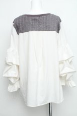 画像2: axes femme / レイヤードデザイントップス  グレー S-26-06-19-030-AX-TO-AS-ZS (2)