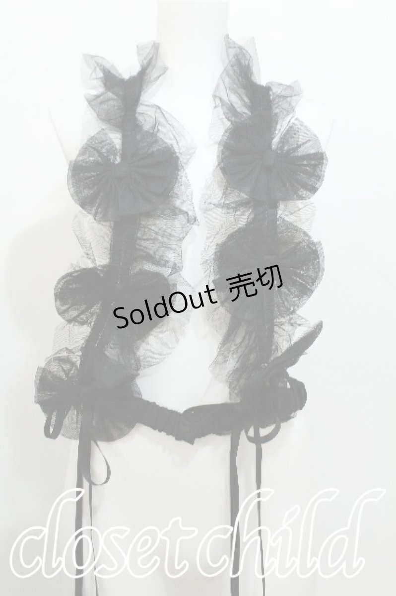 画像1: Vallee lys / Nocturne Tulle Harness  黒 S-26-06-21-001-GO-TO-AS-ZS (1)