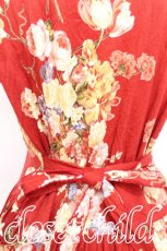 画像4: INGEBORG / 花柄半袖ワンピース  赤 S-26-06-21-027-LO-OP-HR-ZS (4)