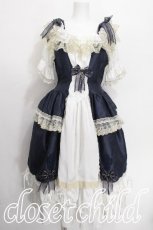 画像1: ALICE and the PIRATES / 煌めく星のアリアワンピースドレス  紺 S-26-06-21-039-PA-OP-HR-ZS (1)
