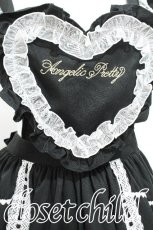 画像4: Angelic Pretty / Heart胸あて付スカート  黒ｘ白 S-26-06-21-043-AP-SK-AS-ZS (4)
