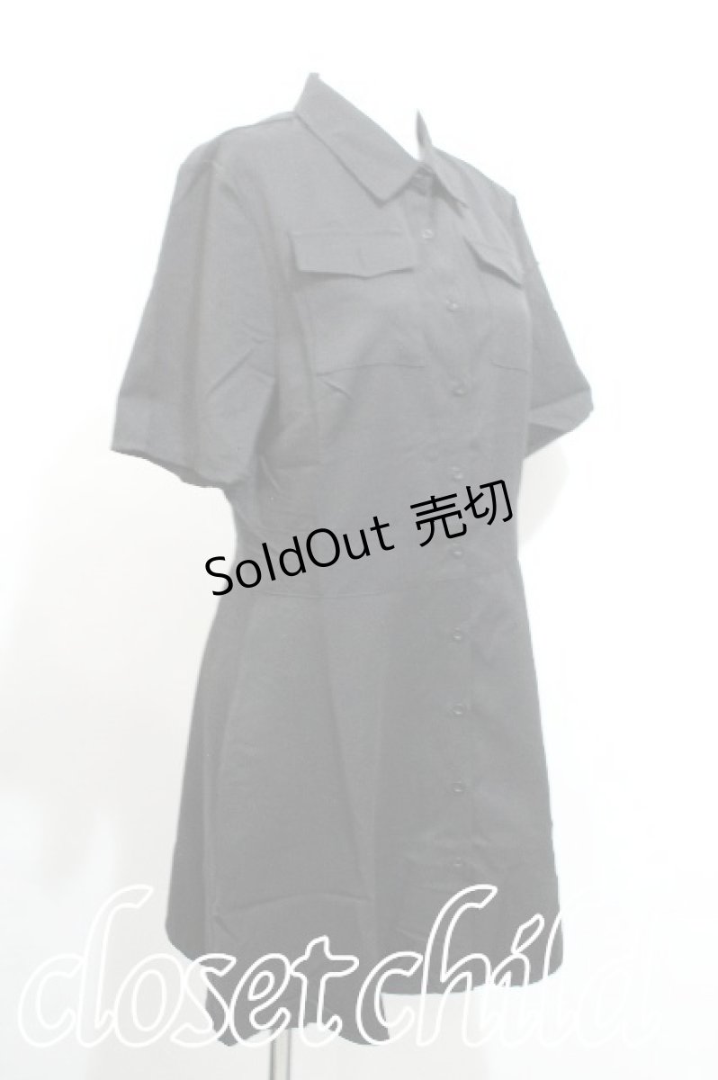 画像3: NieR Clothing / 2WAY STYLE-UP SHIRT  黒 S-26-06-21-044-PU-BL-HR-ZS (3)