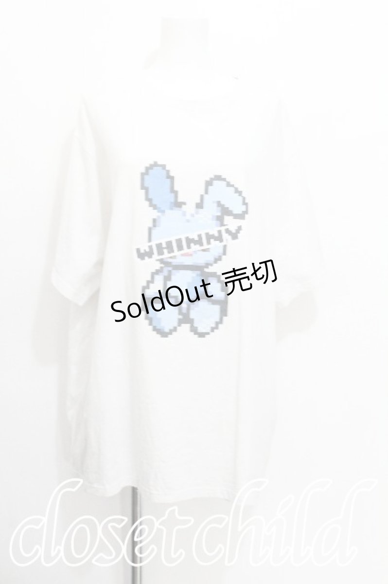 画像1: Whinny / ゲーミングウサギTシャツ  白 S-26-06-21-007-PU-TO-AS-ZS (1)