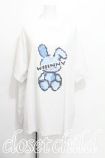 画像1: Whinny / ゲーミングウサギTシャツ  白 S-26-06-21-007-PU-TO-AS-ZS (1)