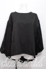 画像1: axes femme / 袖バルーンロングテールプルオーバー  黒 S-26-06-21-051-AX-TO-AS-ZS (1)