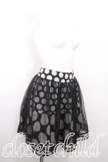 画像3: Lois CRAYON / ドットスカート  黒ｘオフ S-26-06-21-059-LO-SK-AS-ZS (3)