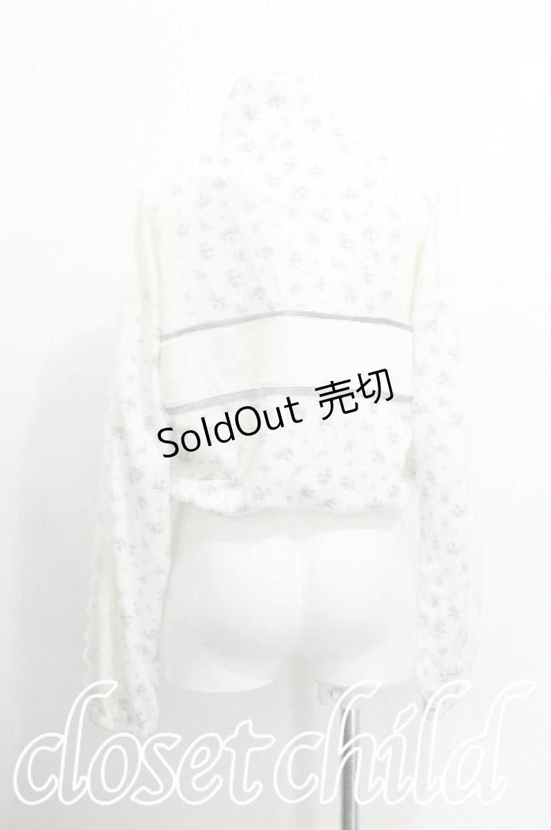 画像2: merry jenny / floralショートトラックジャケット  白 S-26-06-21-008-LO-TO-HR-ZS (2)