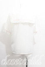 画像4: Amavel / セーラーブラウス  白ｘピンク S-26-06-21-009-CA-BL-AS-ZS (4)