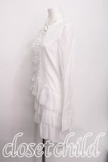 画像2: BPN / シフォンフリルブラウス  白 S-26-06-21-012-GO-BL-HR-ZS (2)