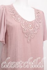 画像4: axes femme / /シフォンプリーツトップス  ピンク S-26-06-21-016-AX-TO-AS-ZS (4)
