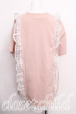 画像3: merry jenny / シアーフリルリボンBig Tee  ピンク S-26-06-21-017-LO-TO-HR-ZS (3)