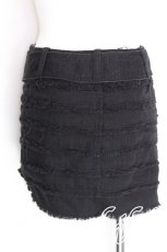 画像2: Hysteric / ダメージ加工デニムスカート  黒 S-26-06-23-033-PU-SK-HR-ZS (2)