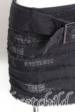画像3: Hysteric / ダメージ加工デニムスカート  黒 S-26-06-23-033-PU-SK-HR-ZS (3)