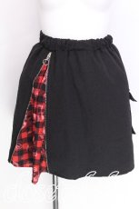 画像1: NieR Clothing / サイドZIPスカート  黒 S-26-06-23-034-PU-SK-HR-ZT568 (1)