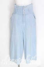 画像1: axes femme POETIQUE / ワイドデニムパンツ  ウォッシュ S-26-06-23-045-AX-PA-SZ-ZT568 (1)