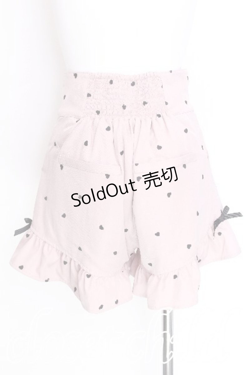 画像2: LIZ LISA / ハート刺繍フリルショーパン  ピンク S-26-06-23-007-LO-PA-HR-ZT0625S (2)