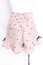 画像2: LIZ LISA / ハート刺繍フリルショーパン  ピンク S-26-06-23-007-LO-PA-HR-ZT0625S (2)